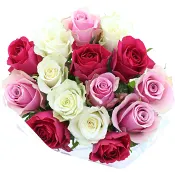 Bukett Rosor 15-p 40cm ICA.