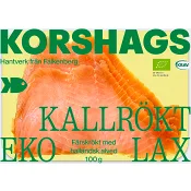Laxfilé Färsk Kallrökt 100g KRAV Korshags.
