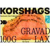 Laxfilé Färsk Gravad 100g Miljömärkt Korshags.
