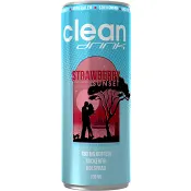 Energidryck Strawberry/Cherry 33cl Clean Drink.