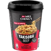 Nudlar i kopp Yakisoba Beef 93g Mrs Chengs.