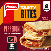 Pizza pockets Pepperoni 250g Findus.