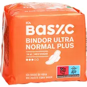 Binda Ultra Normal Plus med vingar 14-p ICA Basic.