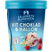 Vit choklad &amp; hallon 500ml Lejonet &amp; Björnen.