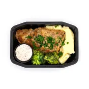 Ediths Panerad Sej med potatismos &amp; romsås 450g.