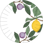 Assiett Limone 18cm 12-p ICA.