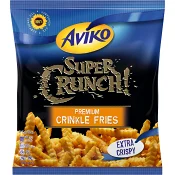 Super crunch premium crinkle fries 750g Aviko.