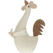 Tupp 20cm beige linnetyg.