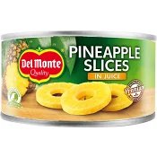 Ananasskivor i juice 220g Del Monte.