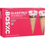 Glasstrut Jordgubb 8-p ICA Basic.