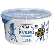 Kvarg Naturell 0,3% 500g Lindahls.