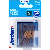 Dental sticks Bordsförpackning 125-p Jordan.