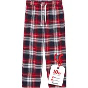 Flanellbyxa blå/röd 110/116 mywear.