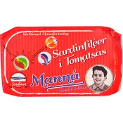 Sardinfiléer I Tomatsås 120g Manná.