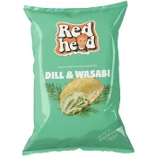 Chips Dill &amp; Wasabi 150g Redhead.
