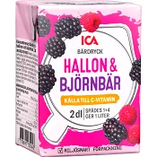 Hallon björnbär måltidsdryck 2dl ICA.