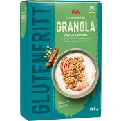 Gl-fri Granola äpple kanel 325g ICA.