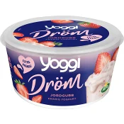 Yoghurt Dröm Jordgubb 6,6% 450g Yoggi®.