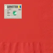 Servett Röd 40cm 50-p ICA.