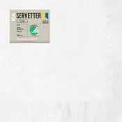 Servett 50p 40cm vit ICA.