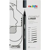 Pigment Liner 8-p Carioca.
