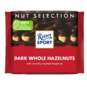 Chokladkaka Mörk Hasselnöt 100g Ritter.