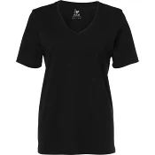 T-shirt v-hals svart M ICA I love eco.