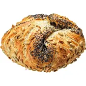 Kuvertbröd vallmo och solroskärnor 90g Bonjour.