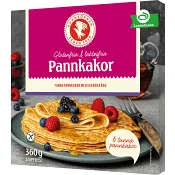 Pannkakor gluten &amp; laktosfria frysta 360g Kungsörnen.