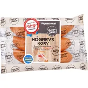 Högrevskorv 225g 82% Kötthalt Rybergs Charkuteri.