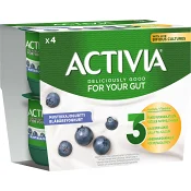 Yoghurt Blåbär 4-p 500g Activia.