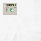 Servett Vit 33cm 20-p ICA.