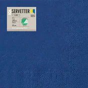 Servett Mörkblå 33cm 20-p ICA.