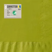 Servett Ärtgrön 33cm 20-p ICA.