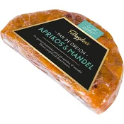 Fruktkaka Aprikos &amp; mandel 125g Falbygdens ost.