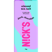 Chokladkaka Mörk Almond Sea Salt 75g Nick´s.
