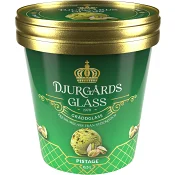 Gräddglass Pistage 500ml Djurgårds Glace.