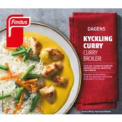 Kyckling curry 390g Findus.