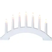 Elljusstake Bea Vit 7 Ljus Star Trading.