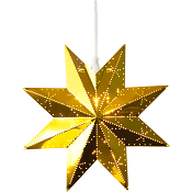 Adventsstjärna classic mässing 28cm Star Trading.