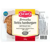 Hamburgare Stekta 91% Kötthalt 300g Scan.