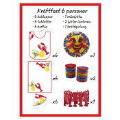 Festpaket Kräftskiva 6 personer.