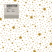 Servett Star Guld 40cm 20-p ICA.