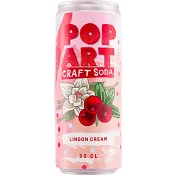 Läsk Pop Art Lingon Cream 330ml Hammars Bryggeri.