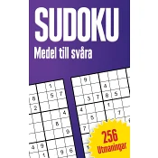 Sudoku : medel til svåra, 256 utmaningar.