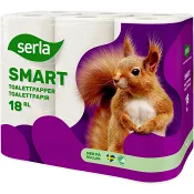 Toalettpapper 18-p Miljömärkt Serla.