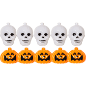 FIRA tillbehör Halloween 10-p döskalle+pumpa Star Trading.