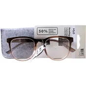 Läsglasögon 011 brun +1 Waye Readers.