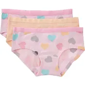 Hipster Luna 3p rosa med hjärtan 86/92 ICA I love eco.