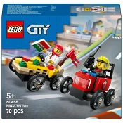 LEGO City Pizzabil mot brandbil - racingpaket 60458.